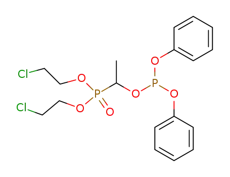 [1-(Diphenoxy-phosphanyloxy)-ethyl]-phosphonic acid bis-(2-chloro-ethyl) ester