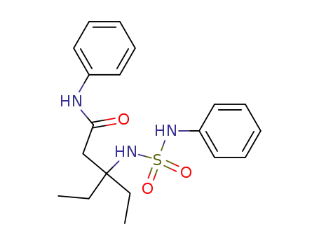 Molecular Structure of 94436-23-4 (3-Amino-3-aethyl-valeriansaeure-anilid-N-sulfonsaeure-anilid)