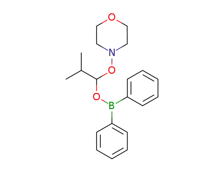 Molecular Structure of 5868-81-5 (diphenylborinic acid 2-methyl-1-morpholin-4-yloxy-propyl ester)