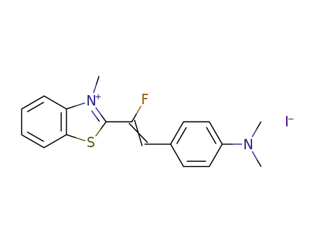 2-[2-(4-dimethylamino-phenyl)-1-fluoro-vinyl]-3-methyl-benzothiazolium; iodide