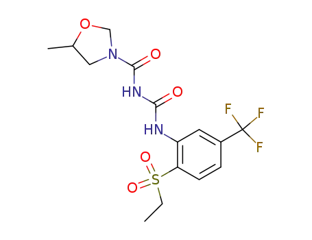 5-methyl-oxazolidine-3-carboxylic acid (2-ethanesulfonyl-5-trifluoromethyl-phenylcarbamoyl)-amide