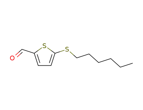 5-hexylmercapto-thiophene-2-carbaldehyde