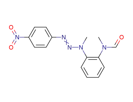 formic acid-{<i>N</i>-methyl-2-[1-methyl-3-(4-nitro-phenyl)-triazenyl]-anilide}