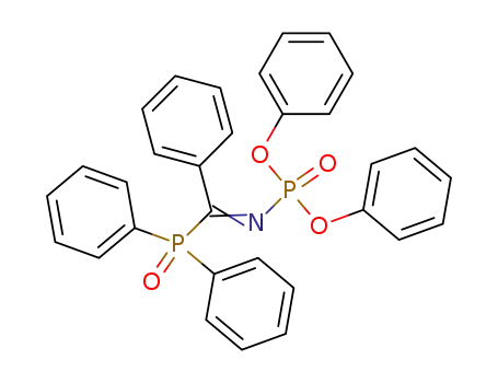Molecular Structure of 121848-42-8 ((α-diphenylphosphinoyl-benzyliden)-amidophosphoric acid diphenyl ester)