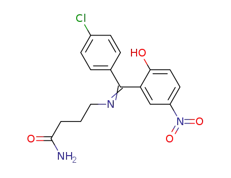 Molecular Structure of 72089-84-0 (Butanamide,
4-[[(4-chlorophenyl)(2-hydroxy-5-nitrophenyl)methylene]amino]-)
