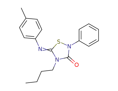 4-butyl-2-phenyl-5-<i>p</i>-tolylimino-[1,2,4]thiadiazolidin-3-one