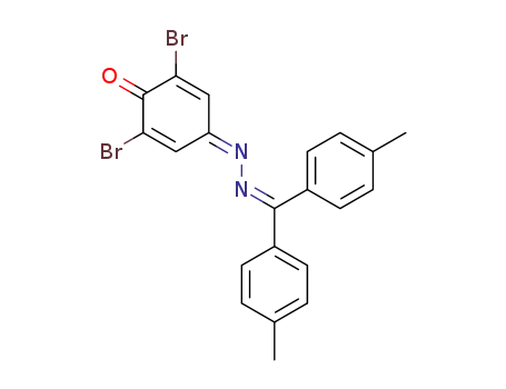 2,6-dibromo-[1,4]benzoquinone-4-(4,4'-dimethyl-benzhydrylidenehydrazone)