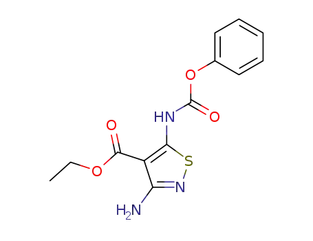 Molecular Structure of 1157-70-6 (3-amino-5-phenoxycarbonylamino-isothiazole-4-carboxylic acid ethyl ester)