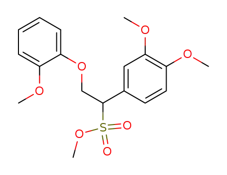 1-(3,4-Dimethoxy-phenyl)-2-(2-methoxy-phenoxy)-ethan-1-sulfonsaeuremethylester