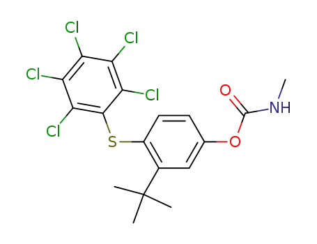 Methyl-carbamic acid 3-tert-butyl-4-pentachlorophenylsulfanyl-phenyl ester