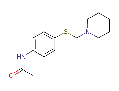 Molecular Structure of 100875-50-1 (acetic acid-(4-piperidinomethylsulfanyl-anilide))