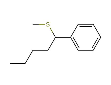 Molecular Structure of 63297-71-2 (Benzene, [1-(methylthio)pentyl]-)