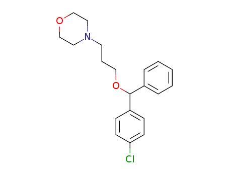 Molecular Structure of 15545-16-1 (4-[3-(4-chloro-benzhydryloxy)-propyl]-morpholine)