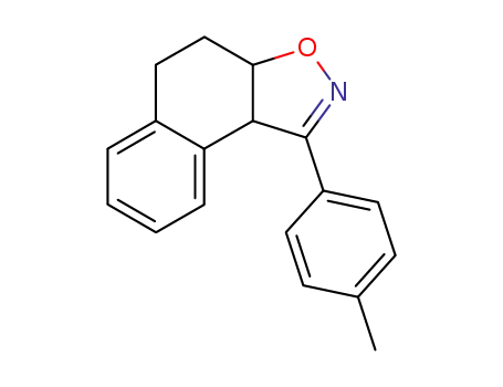 Molecular Structure of 61191-60-4 (Naphth[1,2-d]isoxazole, 3a,4,5,9b-tetrahydro-1-(4-methylphenyl)-)