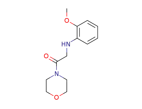 Molecular Structure of 101265-54-7 (4-[<i>N</i>-(2-methoxy-phenyl)-glycyl]-morpholine)