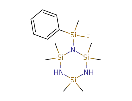 1-(Fluoro-methyl-phenyl-silanyl)-2,2,4,4,6,6-hexamethyl-[1,3,5,2,4,6]triazatrisilinane