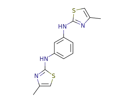 <i>N</i>,<i>N</i>'-bis-(4-methyl-thiazol-2-yl)-<i>m</i>-phenylenediamine