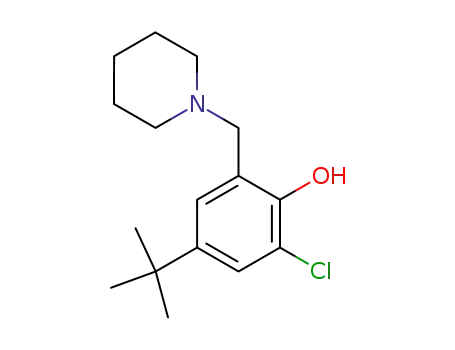 4-<i>tert</i>-butyl-2-chloro-6-piperidinomethyl-phenol