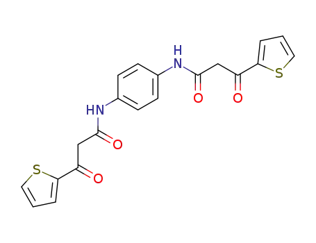 <i>N,N'</i>-bis-(3-oxo-3-[2]thienyl-propionyl)-<i>p</i>-phenylenediamine