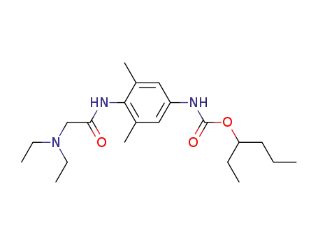 4-Diethylamino-acetamido-3,5-dimethyl-phenyl-carbaminsaeure-(1-ethyl)-butylester