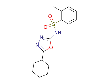 <i>N</i>-(5-cyclohexyl-[1,3,4]oxadiazol-2-yl)-toluene-2-sulfonamide