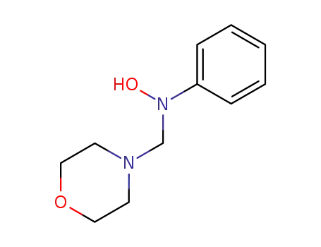 Molecular Structure of 99981-89-2 (4-(<i>N</i>-hydroxy-anilinomethyl)-morpholine)