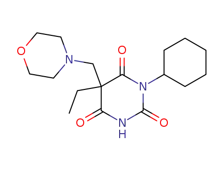 1-cyclohexyl-5-ethyl-5-morpholin-4-ylmethyl-pyrimidine-2,4,6-trione