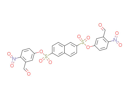 Molecular Structure of 103569-28-4 (naphthalene-2,6-disulfonic acid bis-(3-formyl-4-nitro-phenyl ester))