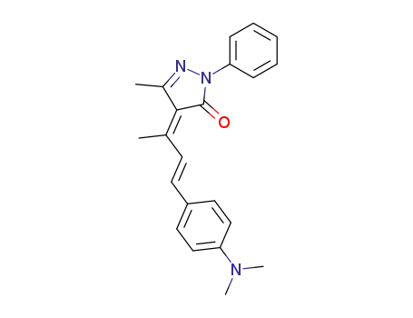 3H-Pyrazol-3-one,
4-[3-[4-(dimethylamino)phenyl]-1-methyl-2-propenylidene]-2,4-dihydro-5
-methyl-2-phenyl-