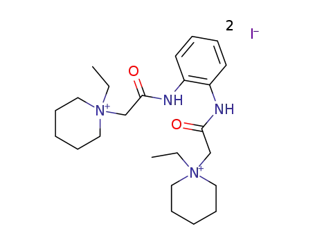<i>N</i>,<i>N</i>'-bis-[(1-ethyl-piperidinium-1-yl)-acetyl]-<i>o</i>-phenylenediamine; diiodide