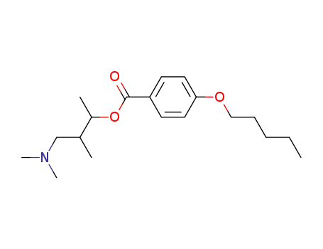4-pentyloxy-benzoic acid-(3-dimethylamino-1,2-dimethyl-propyl ester)
