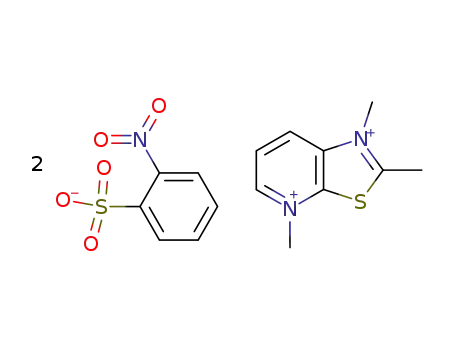 1,2,4-trimethyl-thiazolo[5,4-<i>b</i>]pyridinediium; bis-(2-nitro-benzenesulfonate )