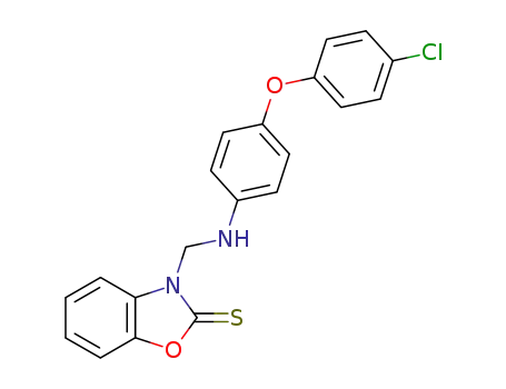 3-[4-(4-chloro-phenoxy)-anilinomethyl]-3<i>H</i>-benzooxazole-2-thione