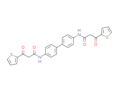 Molecular Structure of 108247-77-4 (<i>N,N'</i>-bis-(3-oxo-3-[2]thienyl-propionyl)-benzidine)