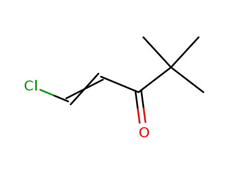 Molecular Structure of 15851-74-8 (1-Penten-3-one, 1-chloro-4,4-dimethyl-)
