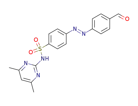 Molecular Structure of 111032-12-3 (4-(4-formyl-phenylazo)-benzenesulfonic acid-(4,6-dimethyl-pyrimidin-2-ylamide))