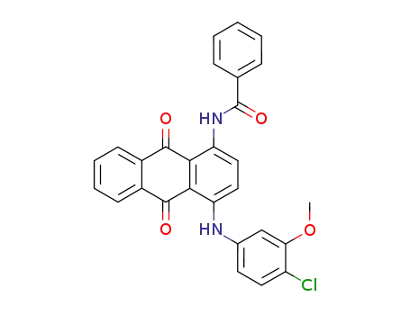 N-[4-(4-Chloro-3-methoxy-phenylamino)-9,10-dioxo-9,10-dihydro-anthracen-1-yl]-benzamide