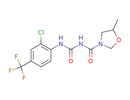 5-methyl-oxazolidine-3-carboxylic acid (2-chloro-4-trifluoromethyl-phenylcarbamoyl)-amide