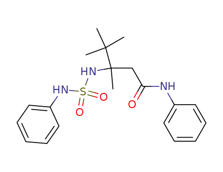 Molecular Structure of 97257-92-6 (3-Amino-3,4,4,4-tetramethyl-buttersaeure-anilid-N-sulfonyl-anilid)