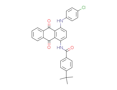 4-tert-Butyl-N-[4-(4-chloro-phenylamino)-9,10-dioxo-9,10-dihydro-anthracen-1-yl]-benzamide