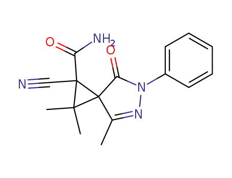1-cyano-2,2,4-trimethyl-7-oxo-6-phenyl-5,6-diaza-spiro[2.4]hept-4-ene-1-carboxylic acid amide