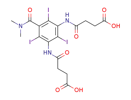 N-[3-(3-Carboxy-propionylamino)-5-dimethylcarbamoyl-2,4,6-triiodo-phenyl]-succinamic acid