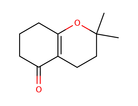 Molecular Structure of 57545-47-8 (2,2-dimethyl-2,3,4,6,7,8-hexahydro-5H-chromen-5-one)