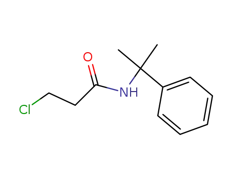 Molecular Structure of 100141-41-1 (3-chloro-propionic acid-(1-methyl-1-phenyl-ethylamide))