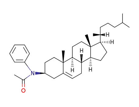 Molecular Structure of 102601-51-4 (<i>N</i>-phenyl-<i>N</i>-cholesteryl-acetamide)