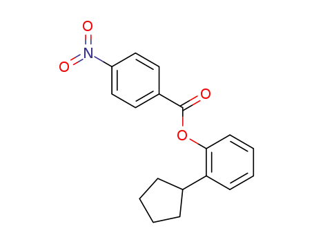 Molecular Structure of 101734-56-9 (4-nitro-benzoic acid-(2-cyclopentyl-phenyl ester))