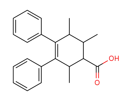 Molecular Structure of 418768-87-3 (2,5,6-trimethyl-3,4-diphenyl-cyclohex-3-enecarboxylic acid)