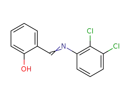 Molecular Structure of 96460-07-0 (2-[(2,3-dichloro-phenylimino)-methyl]-phenol)