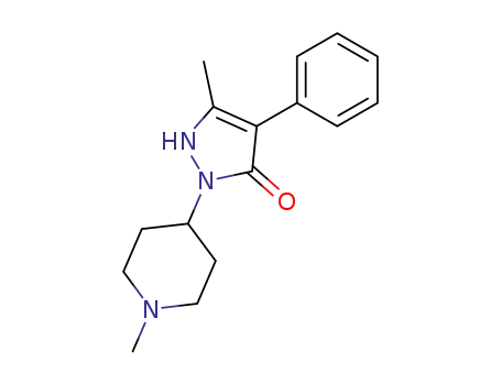 5-methyl-2-(1-methyl-piperidin-4-yl)-4-phenyl-1,2-dihydro-pyrazol-3-one
