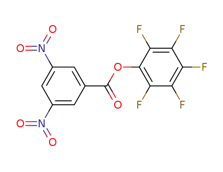 Molecular Structure of 1545-56-8 (3,5-dinitro-benzoic acid pentafluorophenyl ester)